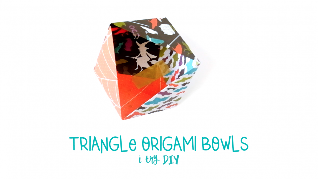 I Try DIY | How to Make Triangle Origami Bowls for Halloween