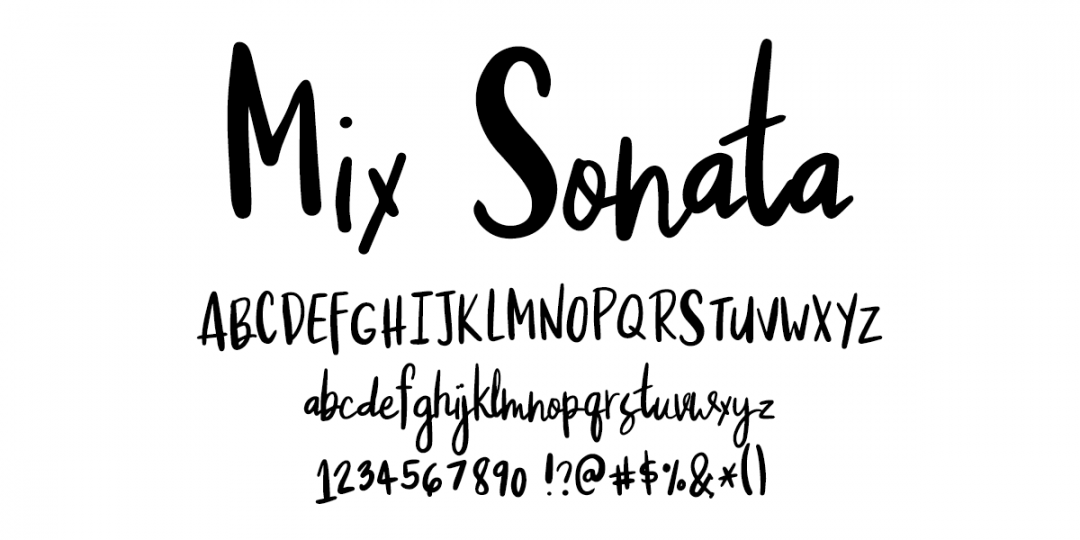 Fonts by Mikko Sumulong - Mix Sonata